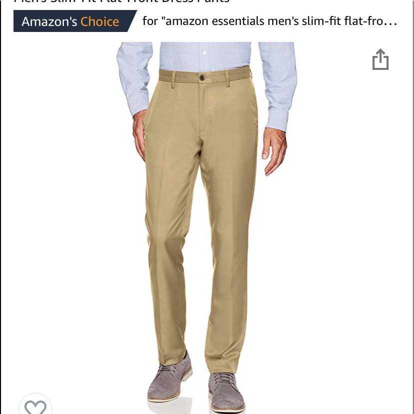 Slim Fit Flat From Slacks 29x34